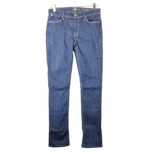 7 for All Mankind 27‎ Modern straight Jeans Western Contrast stitching Midrise